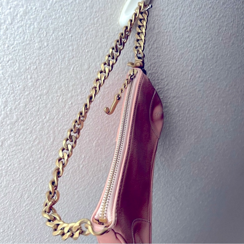 Juicy Couture ✨Pink Leather Baguette Shoulder Bag - Picture 10 of 11